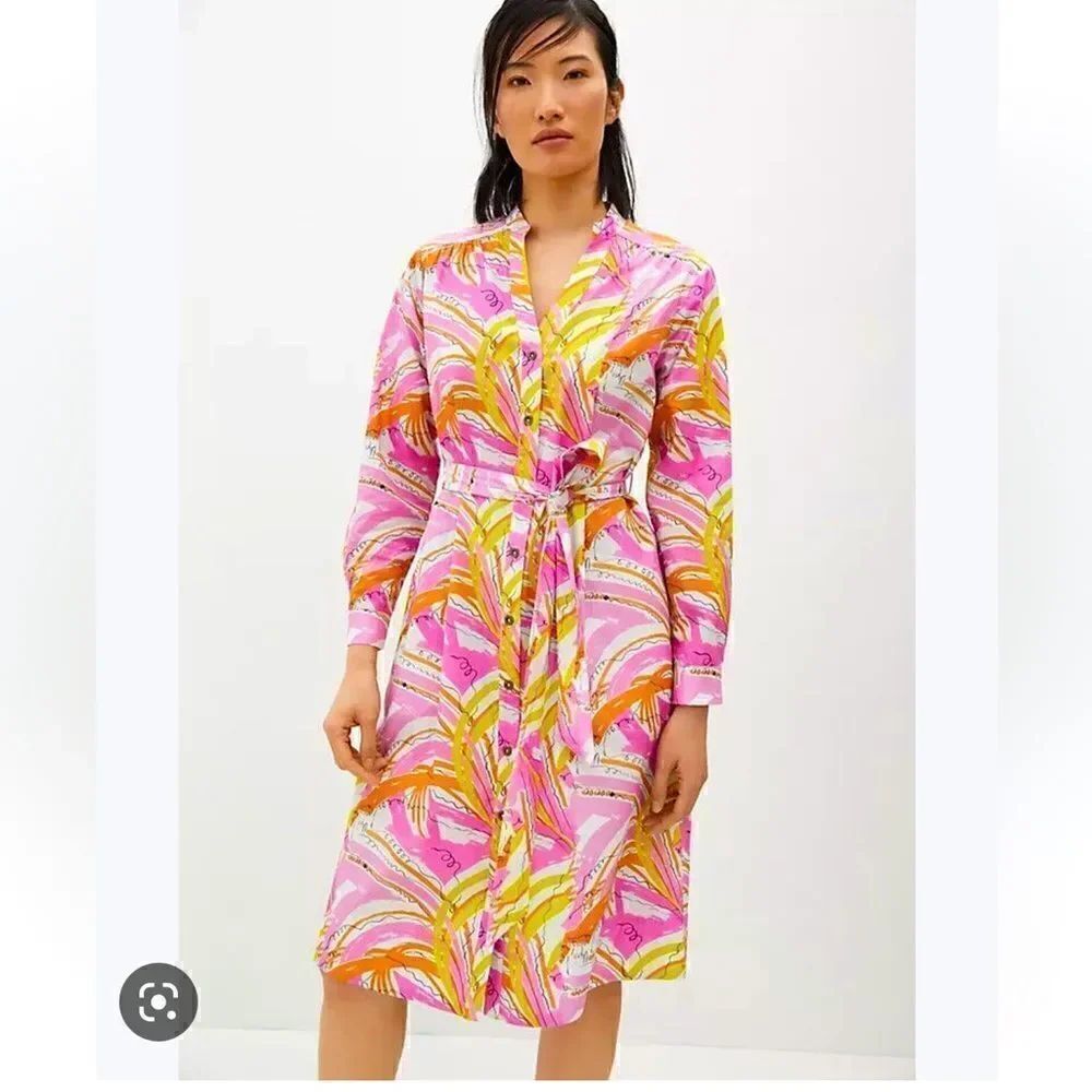 Vera for Anthropologie Confetti midi shirt dress